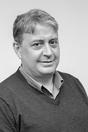 Black and white image of Peter Milic Black and white image of Peter Milic