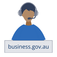 An operator at the business.gov.au contact centre