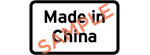 Sample label showing text Made in China