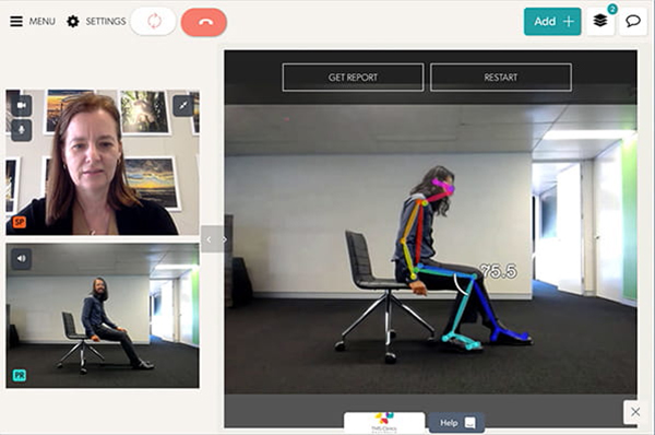 Coviu’s PhysioROM (what the doctor would see)