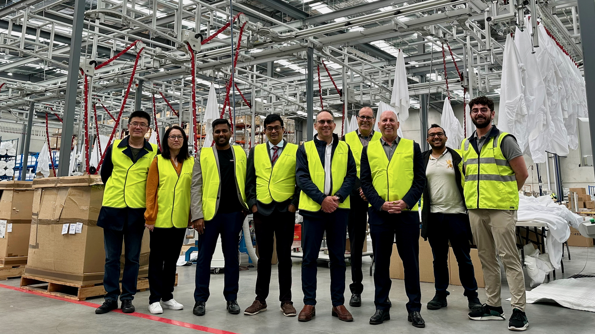 The IMCRC team at Sleep Corp's new facility.