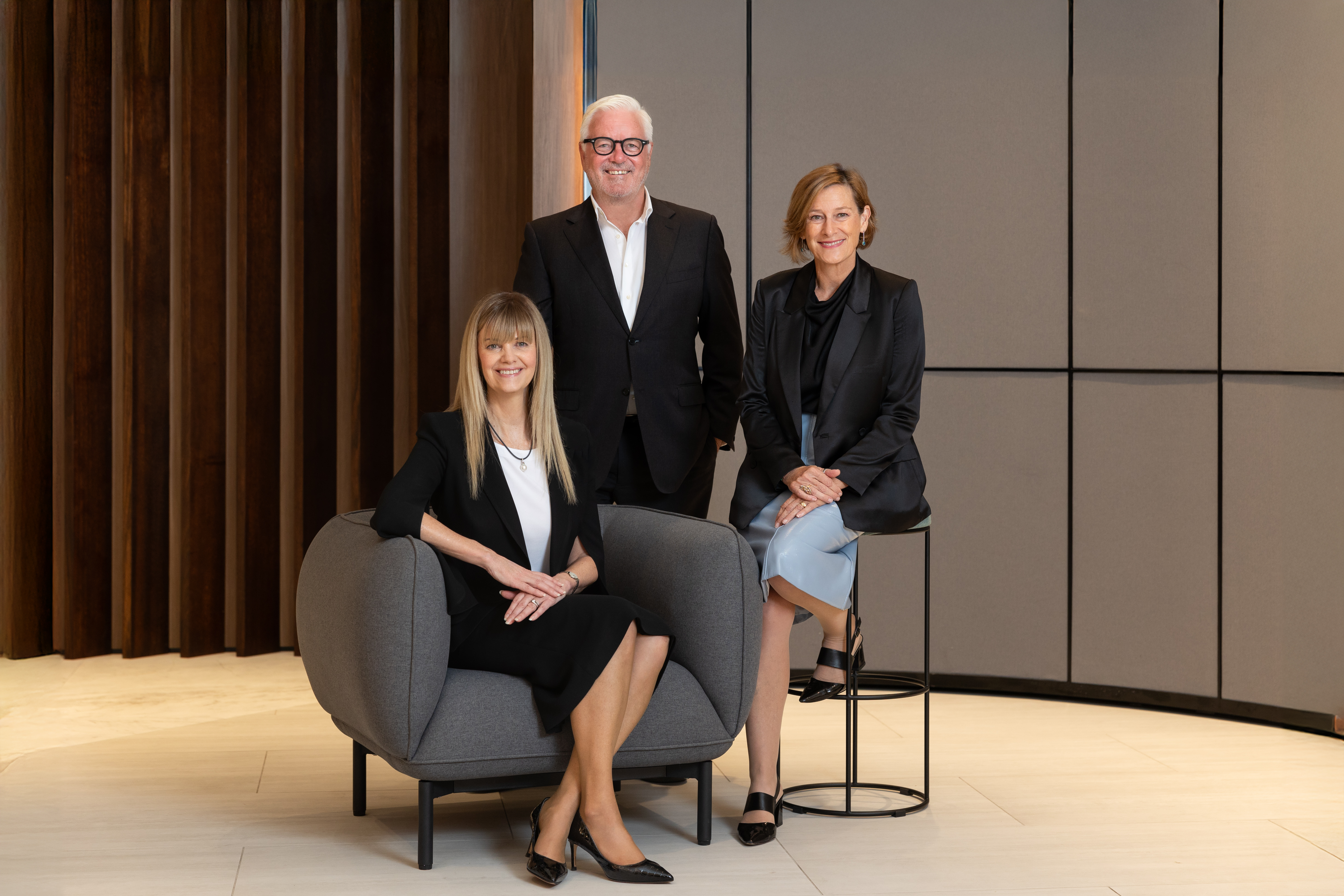 portrait of a three people